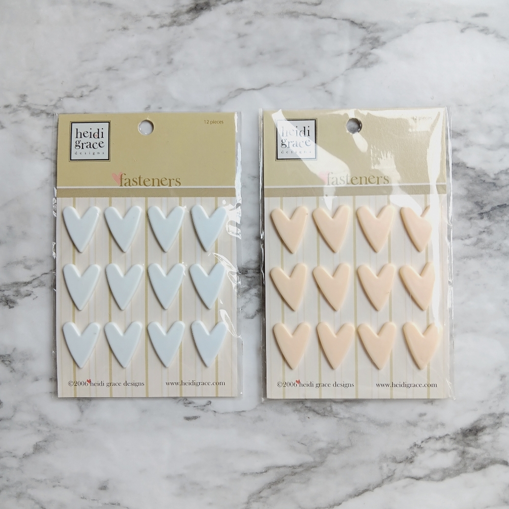 Heidi Grace Heart Fasteners